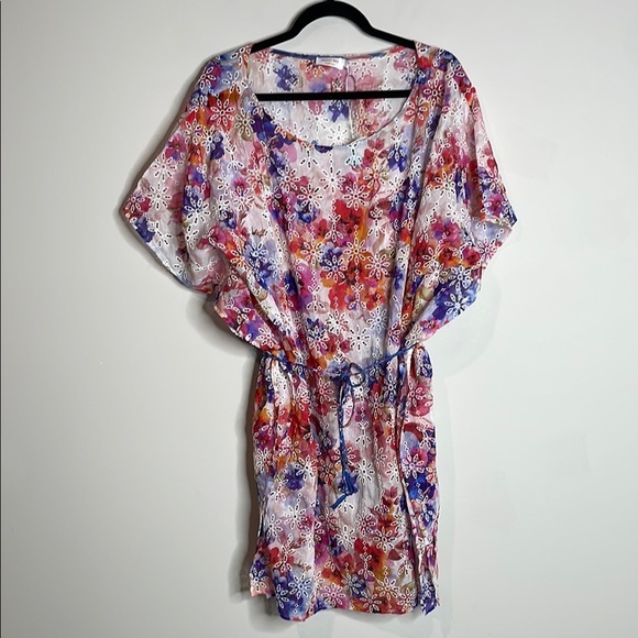 Johnny Was | Summer Days Eyelet Dress Braided Tie Waist Size Small - Picture 2 of 8